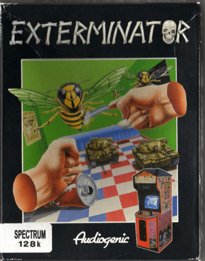 Exterminator box art for ZX Spectrum